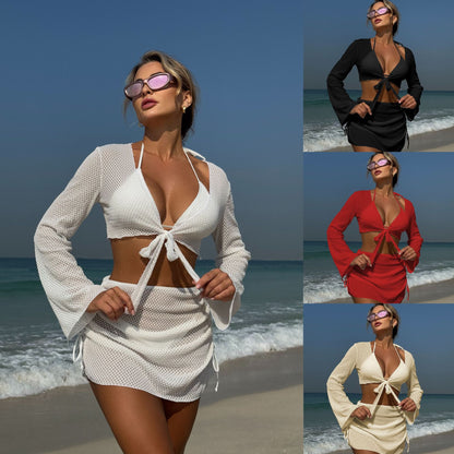 (4 days ready to ship) SY Beach ins four-piece split swimsuit