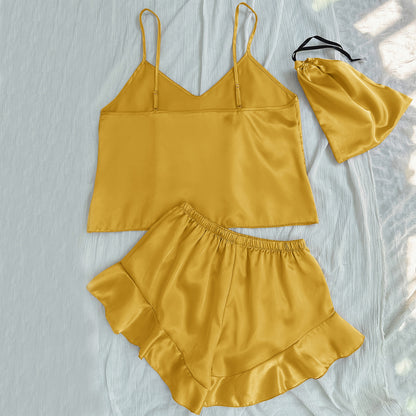 DNL camisole shorts shorts three-piece suit