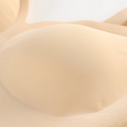 Large size Jelly Glue support push-up beauty back seamless thin sports underwear wireless bra