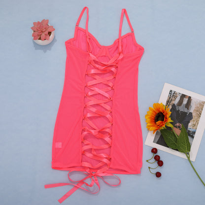 Wholesale purple fishnet clothes sexy lingerie see-through jumpsuit pajamas