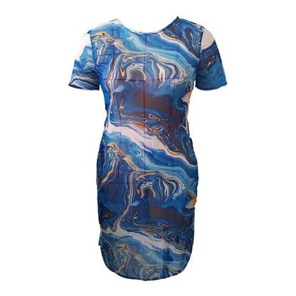 LF (one size) 2026 swimsuit women's sexy plus size printed beach sun protection clothing
