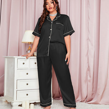 DNL pajamas two-piece plus size loose trousers pajamas