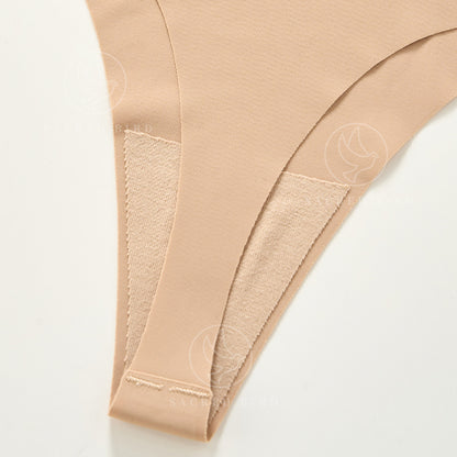 Seamless wavy edge invisible yoga T-shaped hip-shaping high waist large size T-back