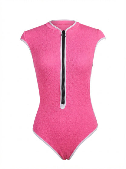 CL (S-XL) Black Surfing jumpsuit swimsuit female 2026 slimming zipper slim swimsuit