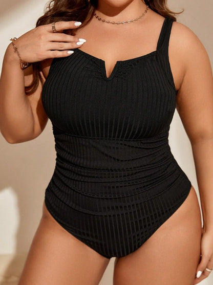 CL (L-4XL) plus size swimsuit women's Siamese triangle cover belly bikini beach