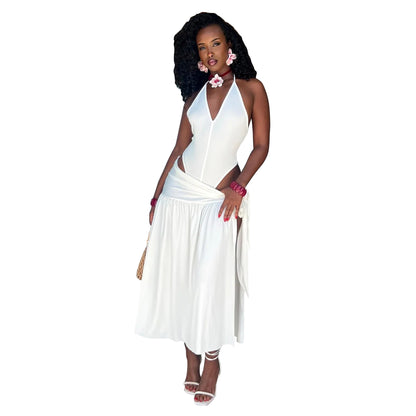 MYF (S-2XL) 10823 self-tie slit skirt suit