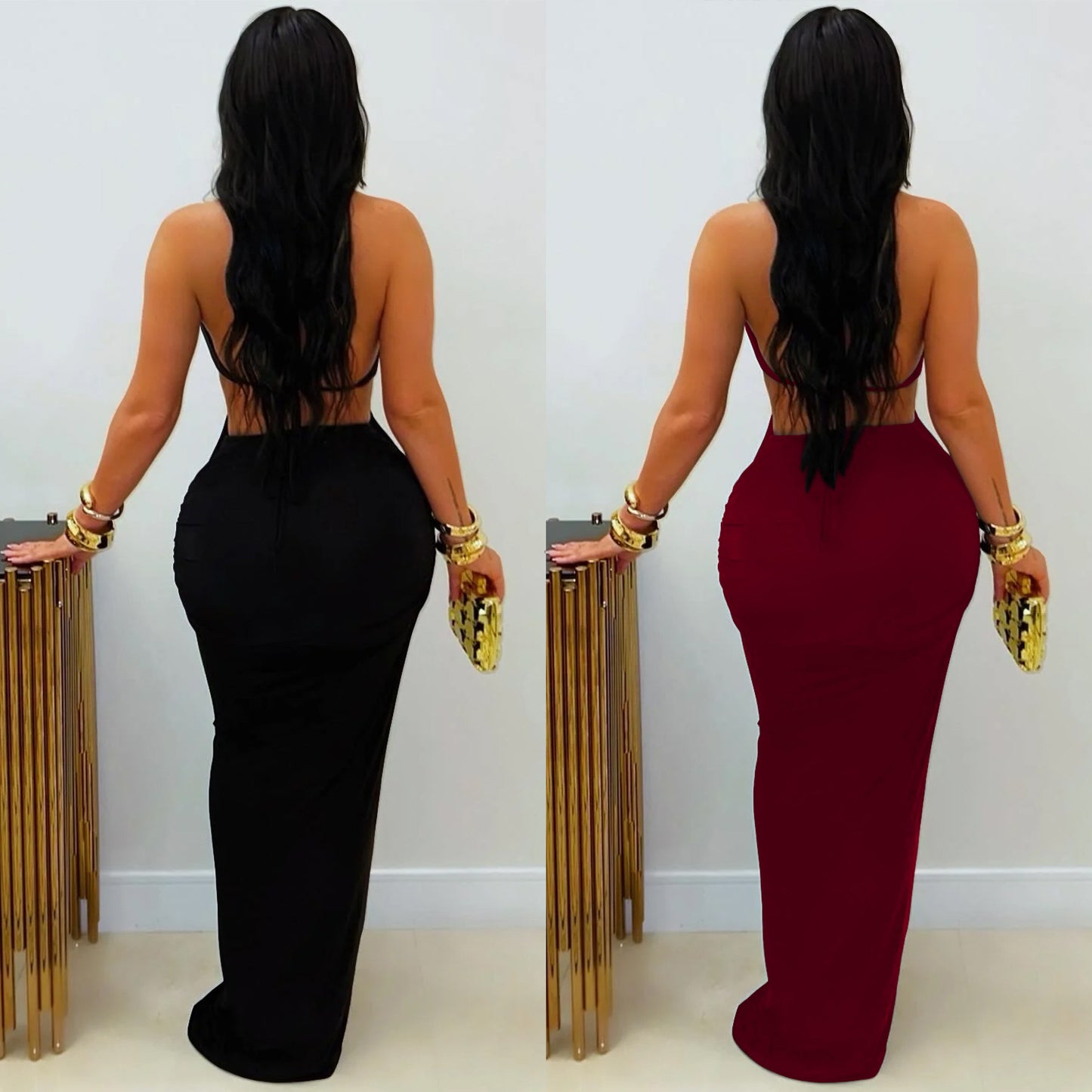 XYZ C7572 slim fit tied arm covering dress