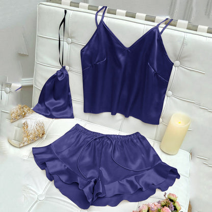 DNL camisole shorts shorts three-piece suit