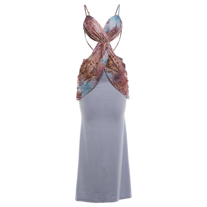 SXR K6D10164A summer backless suspender dress