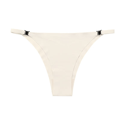 Metal buckle free strap seamless ice silk underwear plus size cotton crotch sports briefs
