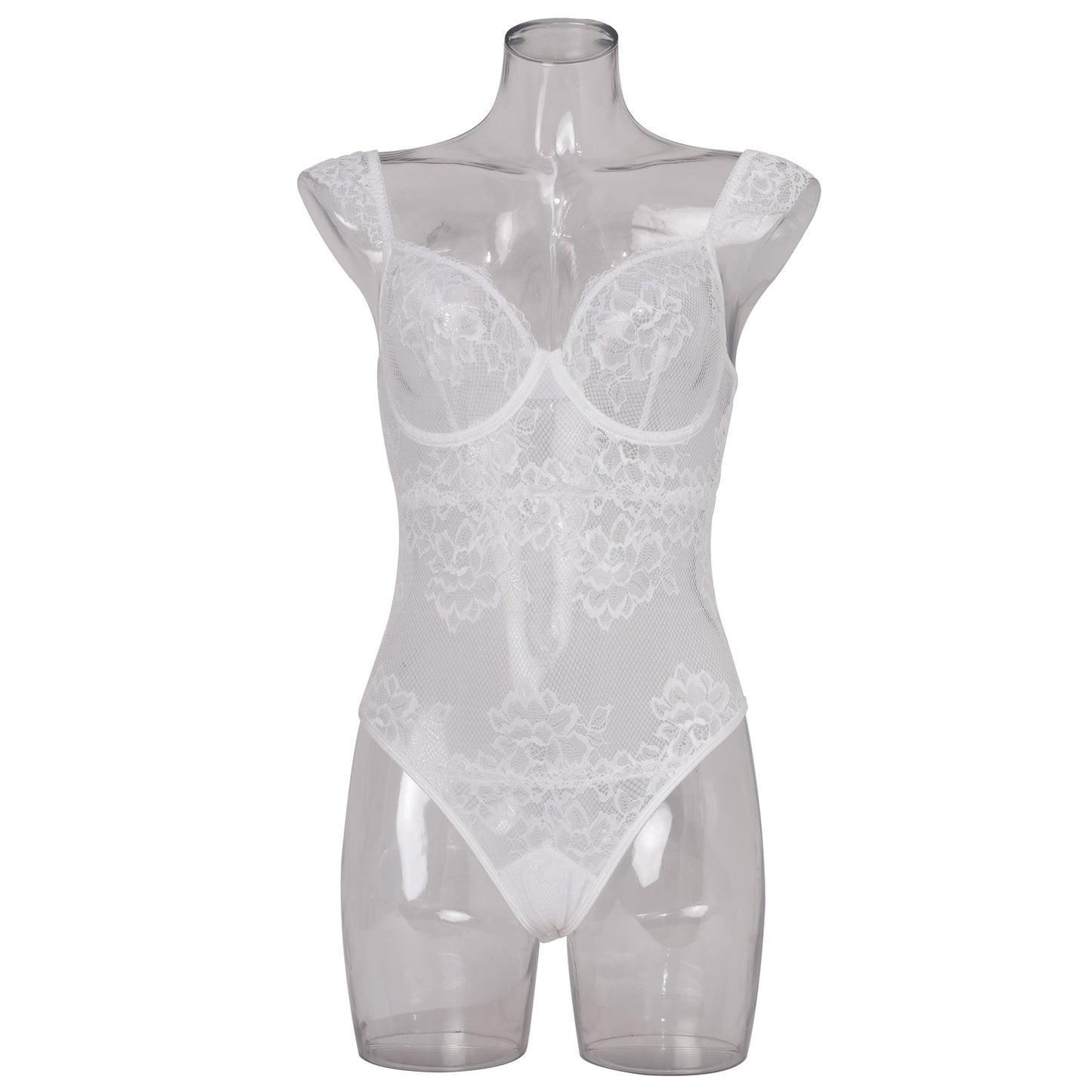 Lace steel ring see-through pure color slimming thin and comfortable jumpsuit sexy lingerie