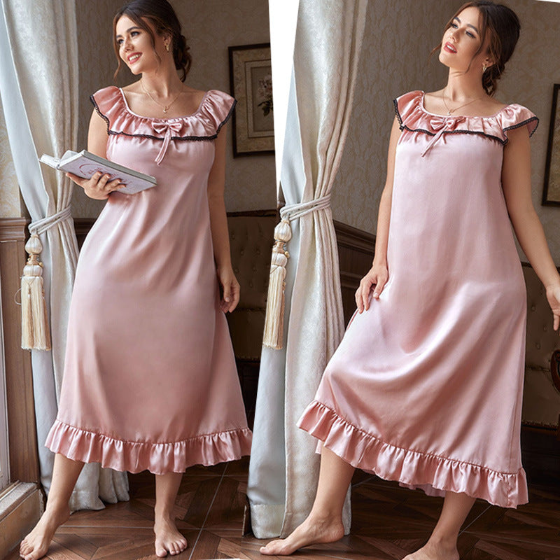 DNL dress plus-sized loose nightdress women