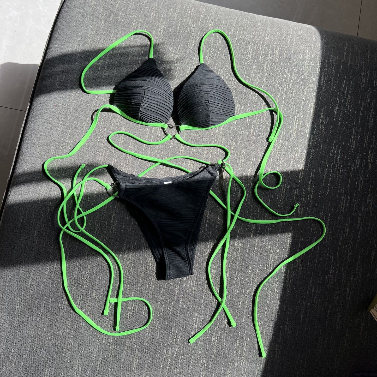 (4 days ready to ship) SY love drawstring strap hard cup bikini