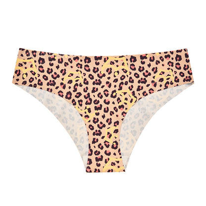 Printed invisible seamless one-piece yoga low waist plus size hip briefs