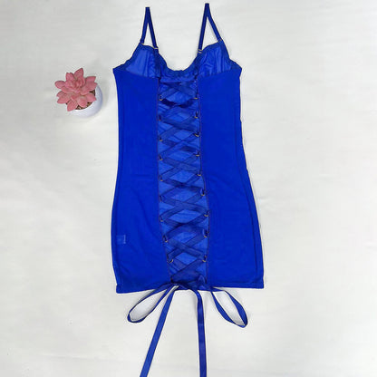 Wholesale purple fishnet clothes sexy lingerie see-through jumpsuit pajamas