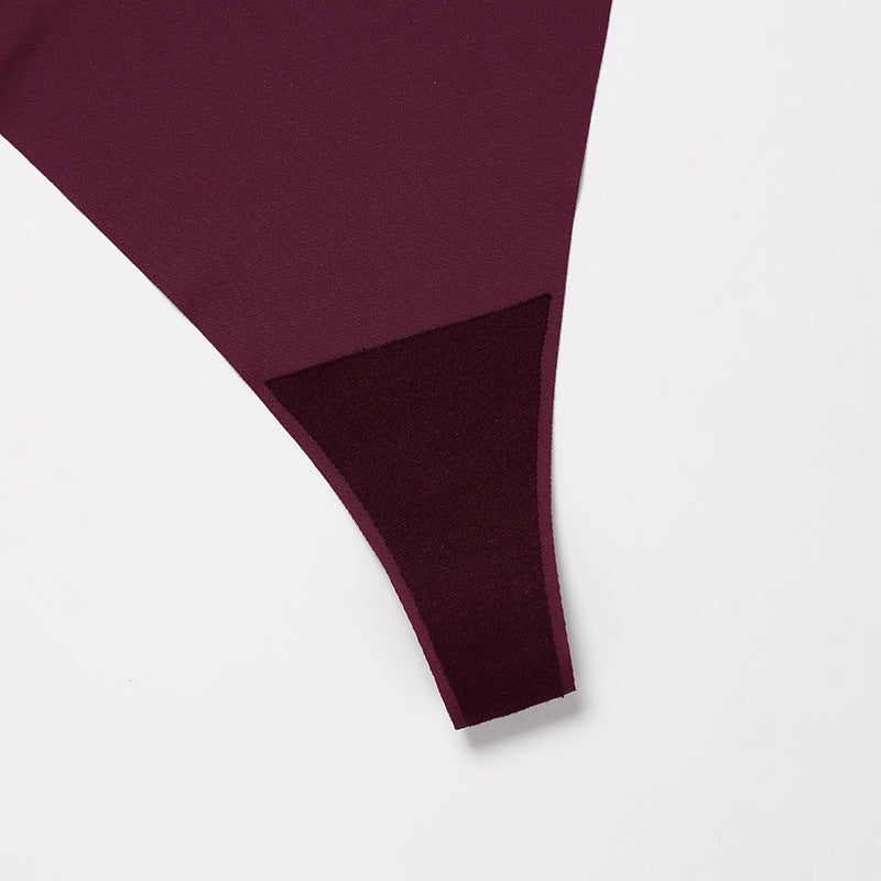Letter printing grinding traceless plus size cotton crotch less underwear T-shaped panties T-back