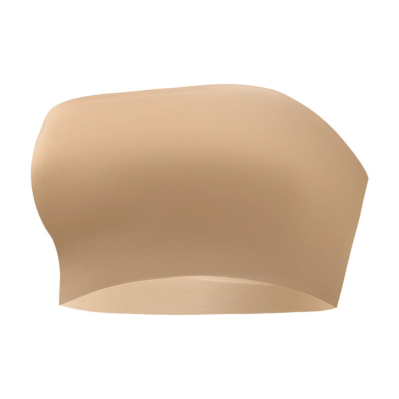 Traceless plus size anti-shedding less tube top off-shoulder tube top push up underwear