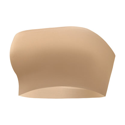 Traceless plus size anti-shedding less tube top off-shoulder tube top push up underwear