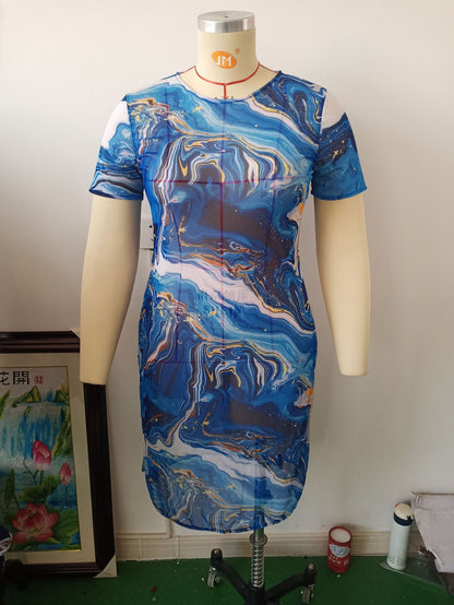 LF (one size) 2026 swimsuit women's sexy plus size printed beach sun protection clothing
