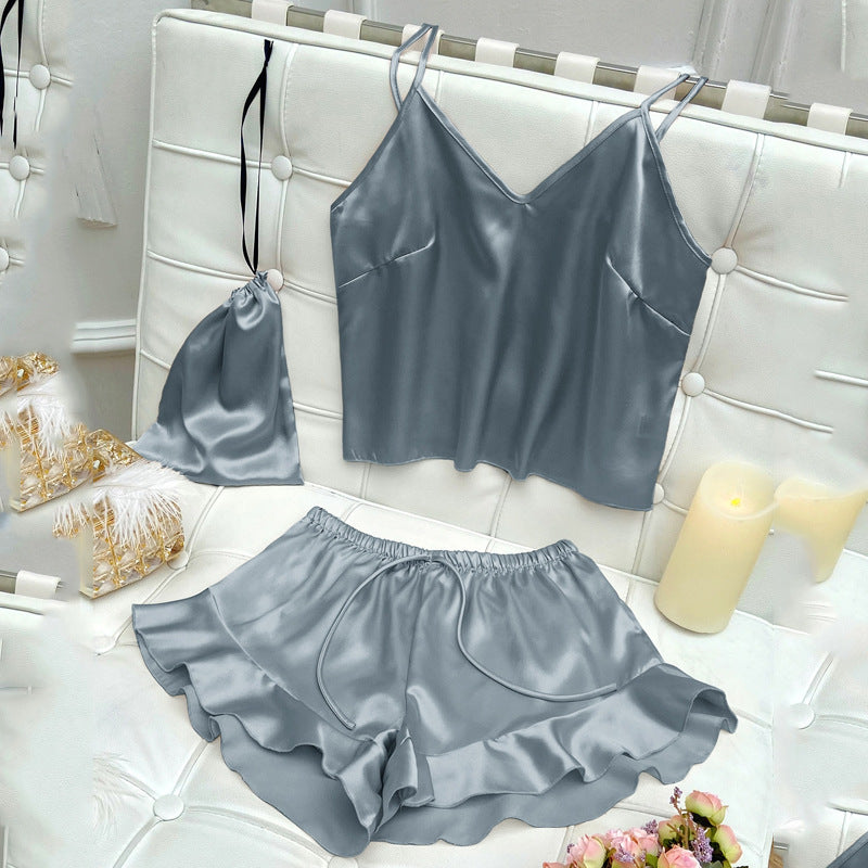 DNL camisole shorts shorts three-piece suit