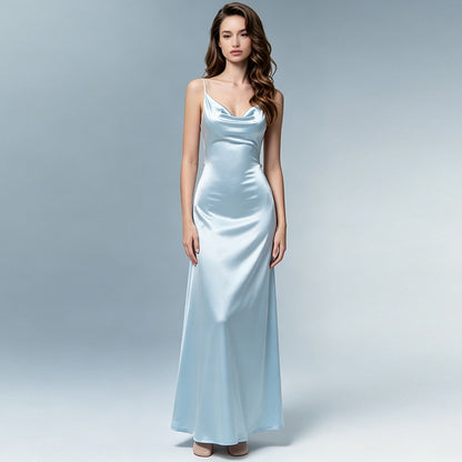 SXR K6D08687A backless Pearl suspender dress