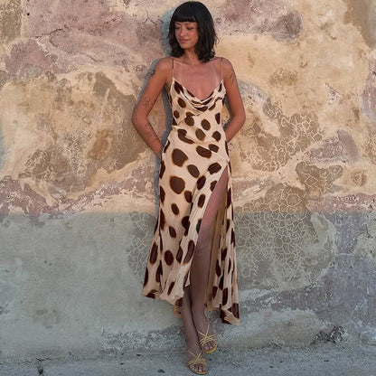 SXR K6D08209A holiday sexy slit strap dress