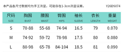 DZHT Y26DS074 tight see-through short sleeve dress