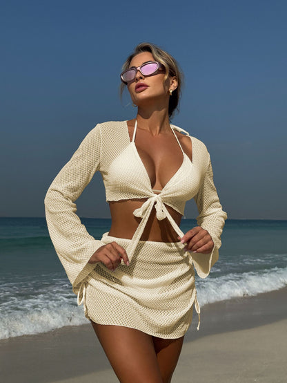 (4 days ready to ship) SY Beach ins four-piece split swimsuit