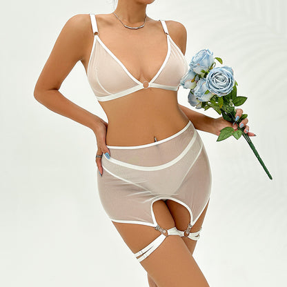 Mesh comfortable garter strap sexy lingerie 1735