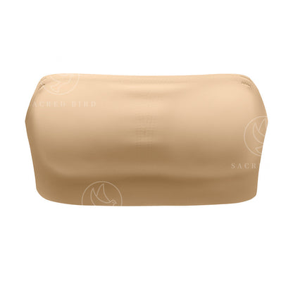 Strapless underwear non-slip band chest pad one-piece wrapped chest seamless wireless Ice Silk breathable quick-drying bra