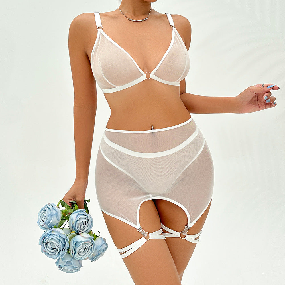 Mesh comfortable garter strap sexy lingerie 1735