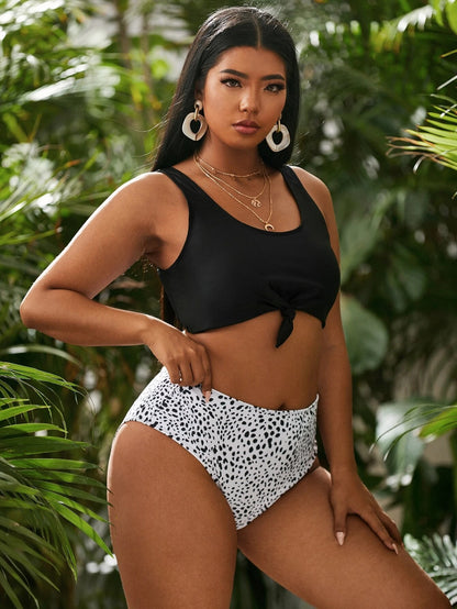 LF (L-4XL) 2026 multi-color bikini plus size sexy split women
