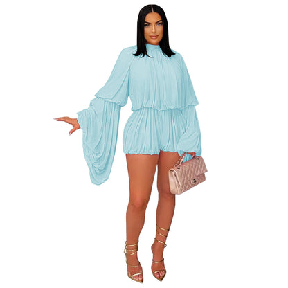XYZ C7432 casual pleated one-piece shorts