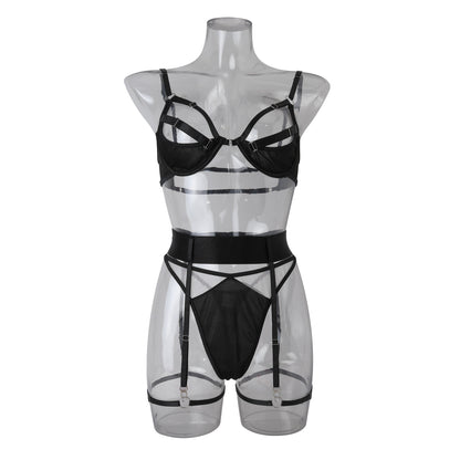 Strap backless Garter sexy lingerie set 1805