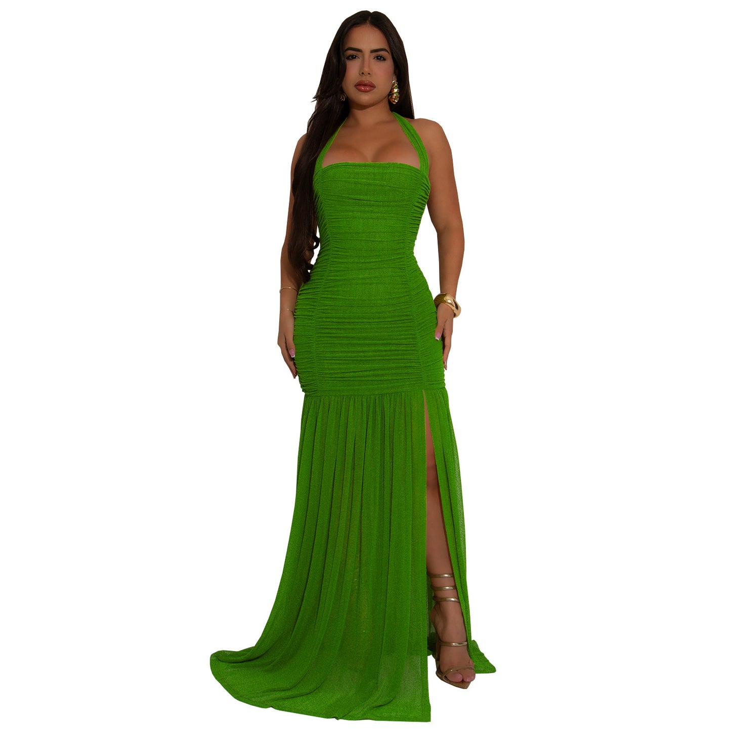 XYZ C7398 summer mesh split dress