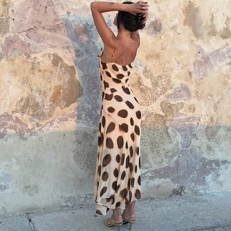 SXR K6D08209A holiday sexy slit strap dress