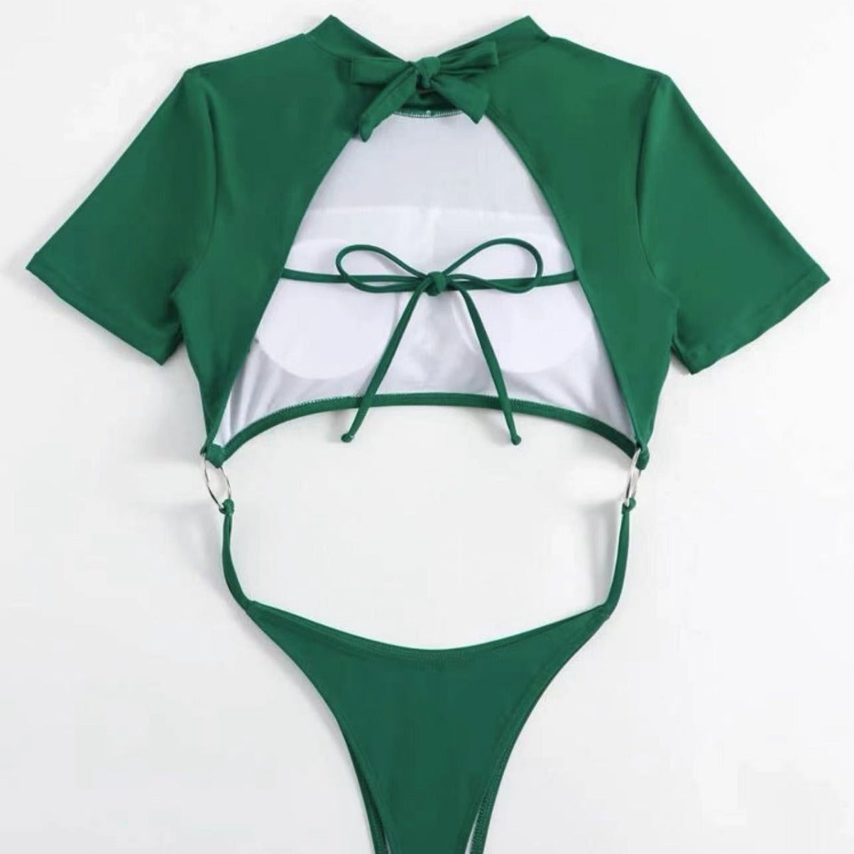 (4 days ready to ship) SY beauty back one-piece T-shaped swimsuit bikini