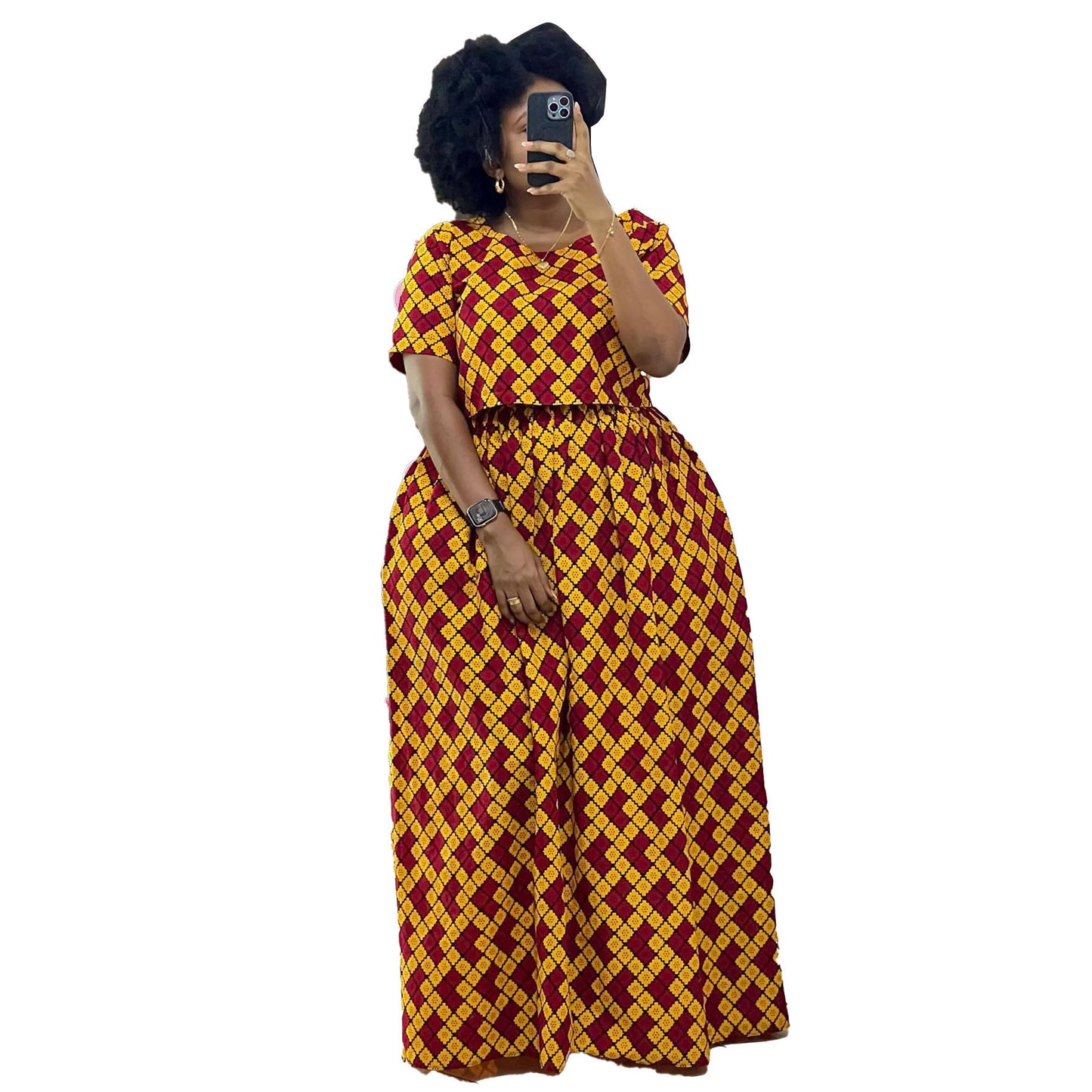 GY (S-3XL) S10710 printed loose wide leg loose loose trousers two-piece set