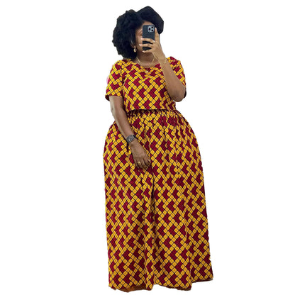 GY (S-3XL) S10710 printed loose wide leg loose loose trousers two-piece set