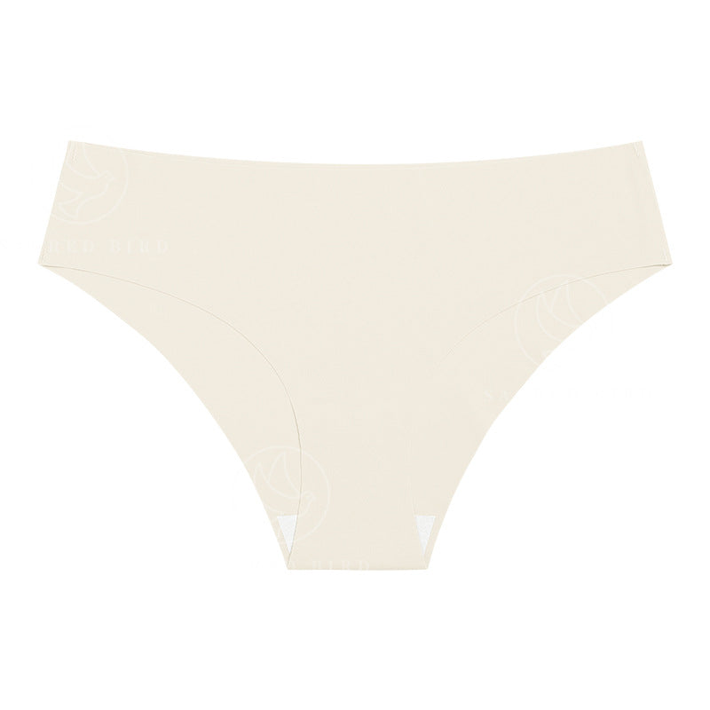 Seamless low waist plus size one piece pure cotton briefs quick-drying breathable purified cotton crotch