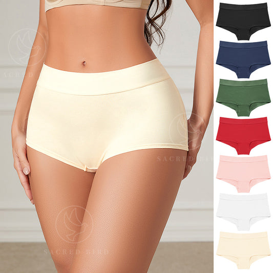 Ribbon grinding stitching cotton comfortable skin-friendly breathable sports underwear low waist plus size boxers