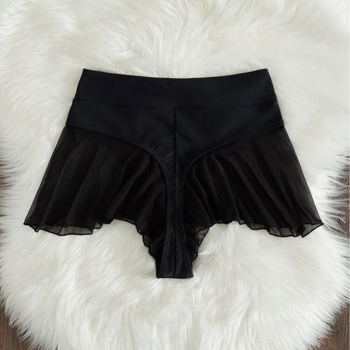 (4 days ready to ship) SY hip flying mesh stitching T-back bikini