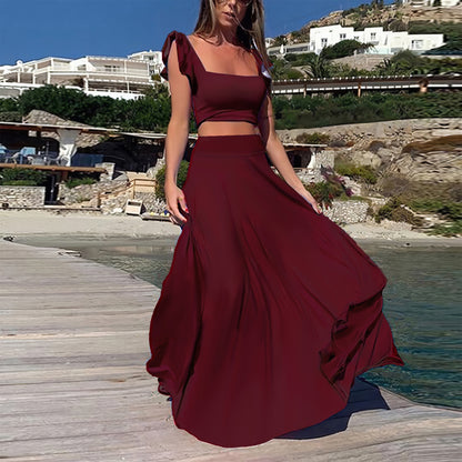 GY (S-2XL) K3513 lace dress two-piece set