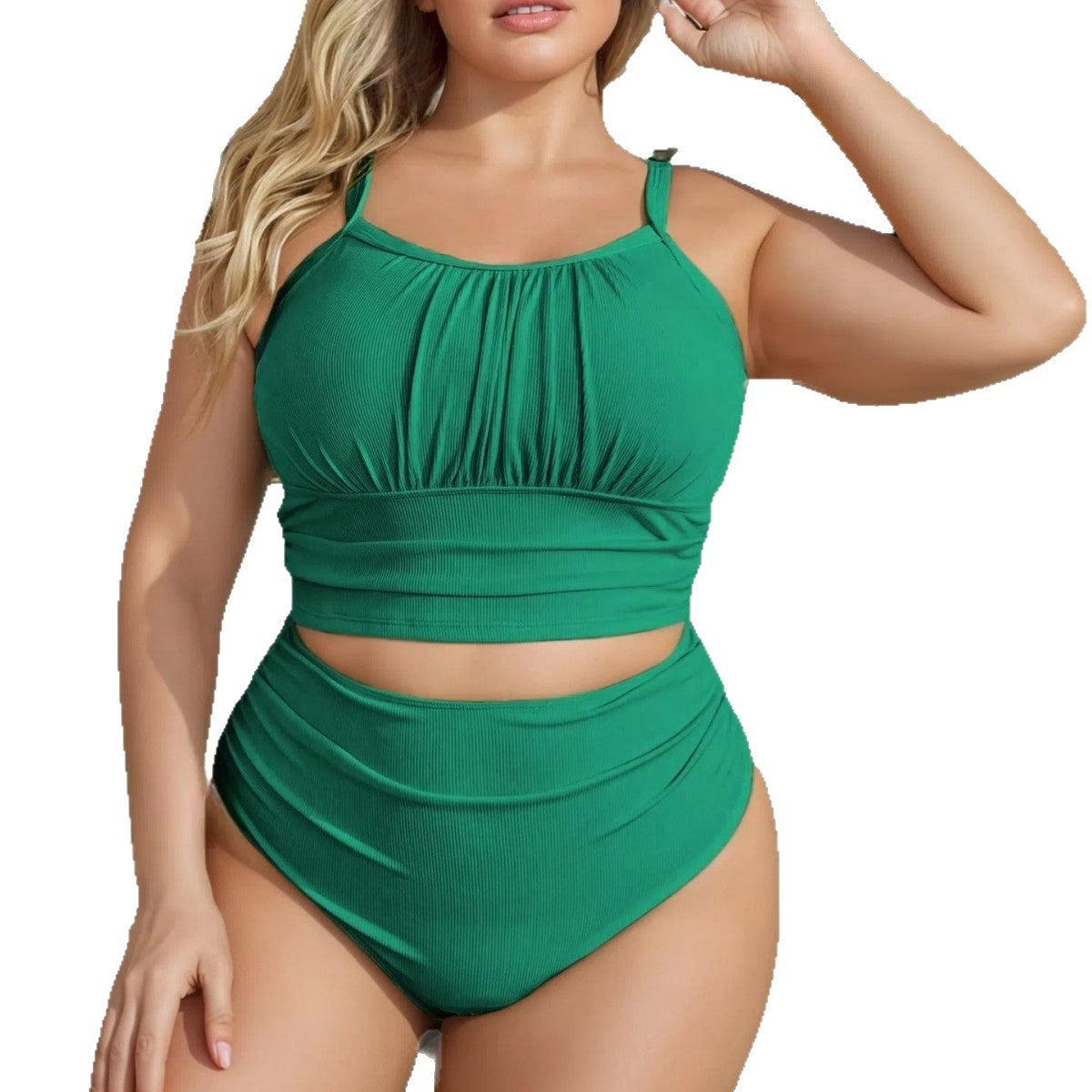 CL (L-4XL) multi-color plus size swimsuit women's plus-sized high waist thin bikini