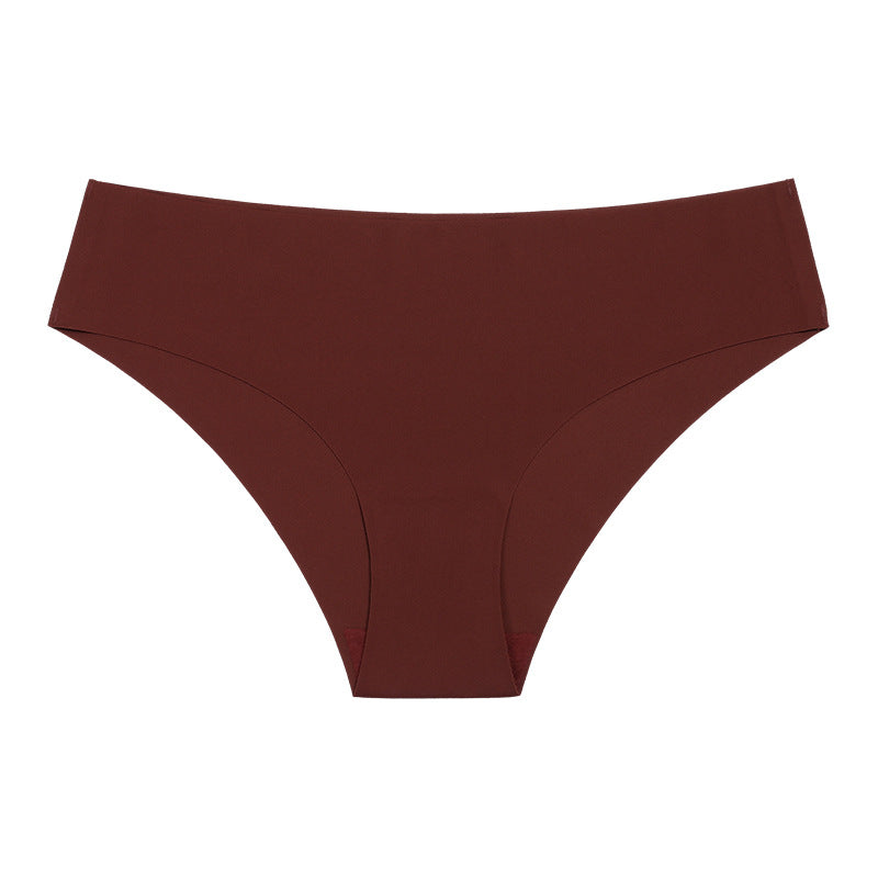 7-color seamless one-piece cotton crotch underwear Ice Silk low waist triangle breathable