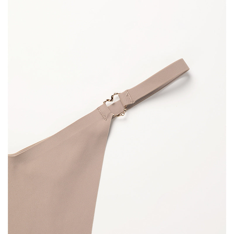 Thin belt low waist love ring seamless ice silk T-shaped Panties Plus size cotton crotch T-back