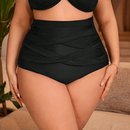 CL (L-4XL) women's plus size swimsuit sexy high waist briefs bikini single swimming trunks manufacturer