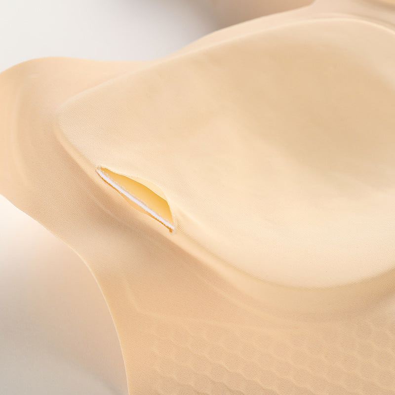 Large size Jelly Glue support push-up beauty back seamless thin sports underwear wireless bra