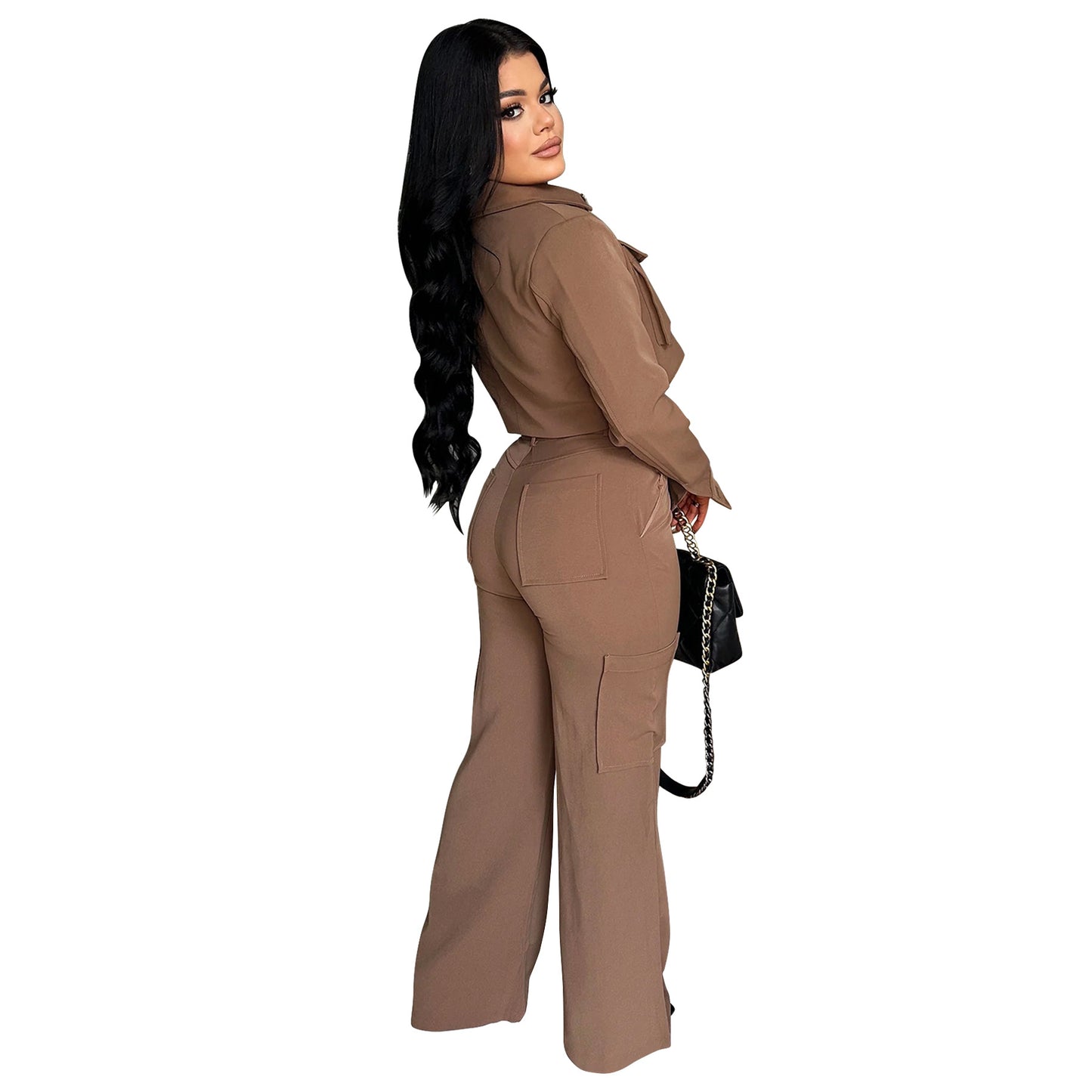 MYF (S-2XL) 10921 long sleeve overalls suit