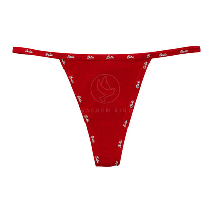 Letter thin stitching seamless Thin Ice Silk quick-drying one piece Large size T-back